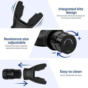 Food Grade Silicone Adjustable Compact Lung Exercise Device Inhale Respiratory <strong>Trainer</strong> Breath <strong>Trainer</strong> - Product Image 5
