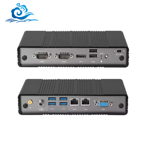 HelorPC In-tel Atom E3940 DDR3 8GB M.2 MSATA SSD RS232 COM Gigabit puertos Ethernet Industrial Fanless mini computadora PC - Product Image 1