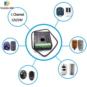 433 Wireless mhz Rolling Code telecomando DC 12V 1 canale porta Garage ricevitore relè universale - Product Image 3
