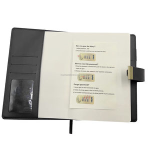 Nuovo arrivo 2025 2026 personalizzare marrone cuoio PU lucchetto diario bloccabile con bottone in metallo diario per ragazze - Product Image 3