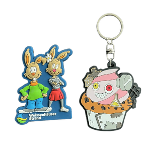 Trung Quốc Nhà Máy Cá Nhân Mát Thiết Kế Cao Su PVC Keychain 2D 3D Mềm Cao Su Dễ Thương Anime Nhân Vật Vòng Chìa Khóa Cho Trang Trí - Product Image 5