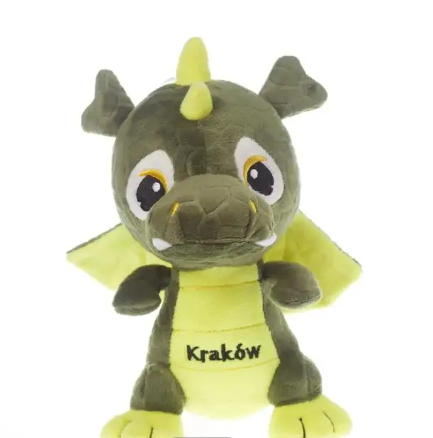 Giocattoli animali farciti personalizzati del drago del dinosauro del giocattolo della peluche del drago di kraw per la promozione