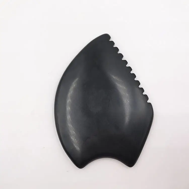 Negro piedra Bian Guasha masajeador herramientas de cristal de Jade Gua Sha Junta raspado masaje Jade Gua Sha herramienta