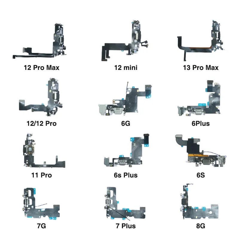 Großhandelspreis mobile Ersatzteile für iPhone Mobiltelefone Flex-Kabel USB-Ladestation Anschluss Kamera Rückenabdeckung Ersatzteil