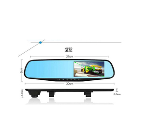 New Dual Lens Car Rearview Mirror Dashboard <strong>Camera</strong> Recorder <strong>with</strong> 4.3inch HD <strong>Display</strong>, Back up <strong>Camera</strong> <strong>and</strong> Motion Detect - Product Image 5
