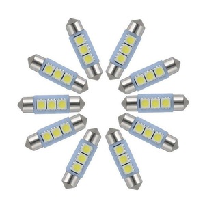 Çift İpucu 5050 LED tavan ışığı arabalar için 3-Color 3SMD 36mm39mm41mm arka kutu ışık 12v/24v otomatik LED çubuk dur işık yeni durum - Product Image 4