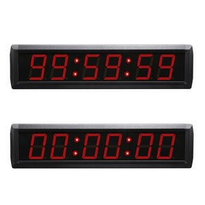Multifunctional Switch Remote Control Single Sided Indoor LED Wall Clock Digital <strong>Timer</strong> <strong>With</strong> <strong>Countdown</strong> Countup Stopwatch Modes - Product Image 1