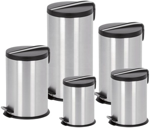 รอบถังขยะดัสตินถัง S.S เหยียบถังที่มีฝาครอบพลาสติก3L/5L/12L/20L/30L(AWB103) - Product Image 6