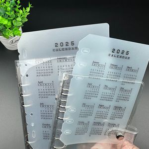2025 Year Calendar PP Transparent <strong>Index</strong> Divider for 6 Rings Binder Planner Diary Spiral <strong>Notebook</strong> A5 A6 Calendar PP Divider - Product Image 4