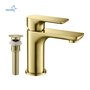 Aquacubic OEM boong gắn chải vàng xử lý duy nhất Brass nước Mixer phòng tắm vòi nước - Product Image 1