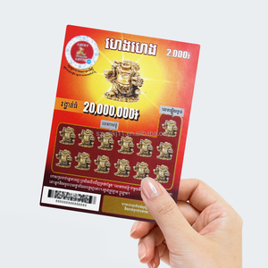 Einzigartiger Code Benutzer definiertes Etikett Offsetdruck Rubbel karte Anti-Fälschungs-Kosmetik-Promotion - Product Image 3