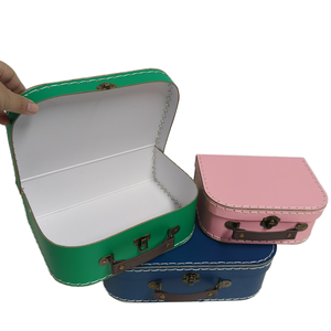 Cute Small Cardboard Suitcase <strong>Box</strong> with Cotton Stitching for Baby <strong>Toys</strong> Packing - Product Image 5