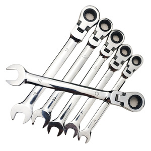 12-Mảnh 8-19Mm Metric Flex-Đầu Ratcheting Cờ Lê Cờ Lê <span class=keywords><strong>Set</strong></span> Chrome Vanadi Thép Ratchet Wrenches Kết Hợp Đã Kết Thúc Cờ Lê - Product Image 2
