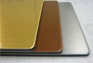 Rivestimento della parete dello strato solido di plastica del pannello composito di alluminio di colore spazzolato di prezzo di fabbrica per l'edificio per uffici - Product Image 5