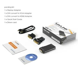 Wavlink <strong>USB</strong> 2.0 Video Display Adapter DVI/<strong>VGA</strong>/ Video Graphics Mirror Extend Screen Multi-Viewer Displaylink for HDTV LCD - Product Image 6