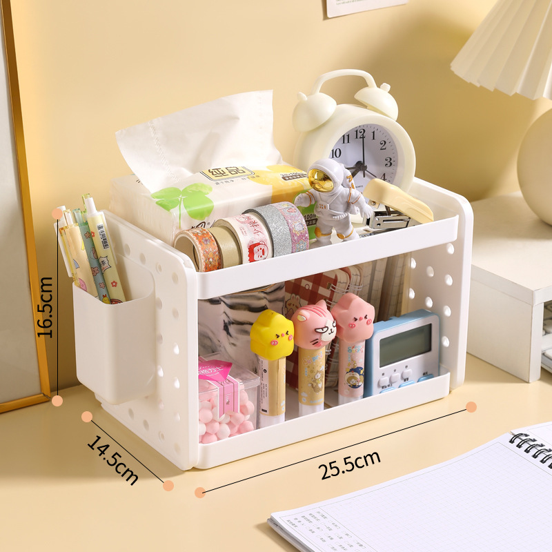 White double-layer (includes 1 roll of 3 hooks and 1 sticker)
