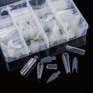 Tırnak salonu çift formu tırnak kalıp silikon pedleri hızla yapı jel tırnak uzatma formları silikon pedleri - Product Image 6