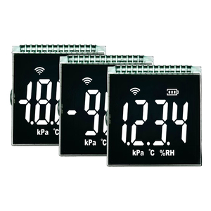 Pantalla LCD de segmento personalizado de precio barato pantalla de visualización de segmento VA negativo 5V sin controlador retroiluminación blanca pantalla LCD de 7 segmentos