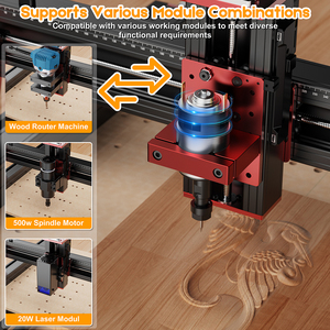 TWOTREES TTC450Pro Supports Various Module Combinations 0.05mm High <strong>Precision</strong> <strong>Cnc</strong> <strong>Router</strong> 3 Axis <strong>3d</strong> Wood Carving Wood <strong>Cnc</strong> <strong>Router</strong> - Product Image 2