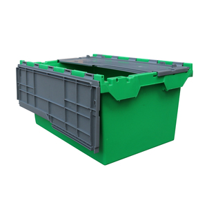 Standard <strong>Size</strong> <strong>Stackable</strong> and Foldable HDPE Plastic Pallet Box <strong>Crate</strong> for Sale - Product Image 6