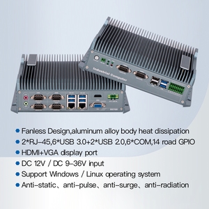 Dual <strong>LAN</strong> 8 USB 6 COM RS232 RS485 Linux Windows Compatible Fanless OEM OPS Mini PC NAS Industrial Control Ready Embedded Computer