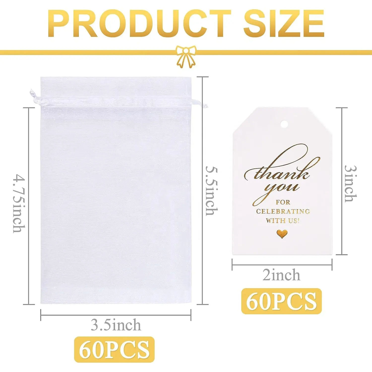 custom packaging logo White High Quality Drawstring gift bag Promotional  Christmas Gifts Candy organza bags wholesale