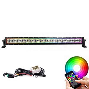 ADT 32&quot; 180w Offroad <strong>Led</strong> Light bar with Chasing RGB Halo 10 Solid Colors Over <strong>72</strong> Modes Backlighting Decoration Driving Light - Product Image 1