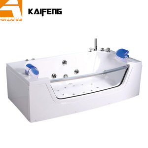 Vasca da bagno con idromassaggio rettangolare in stile interno europeo controllata da Computer con Radio FM e KF-637 Bluetooth - Product Image 1