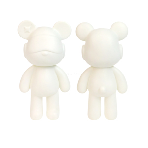 Artecho DIY trắng hình điêu khắc cho chất lỏng nghệ thuật vẽ tranh, Frosted bề mặt trắng phôi chất lỏng gấu bearbrick - Product Image 5