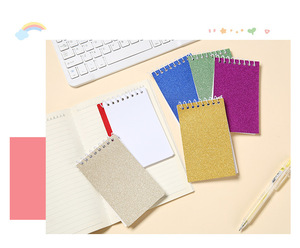 Mini Bloc de notas de 20 páginas, Bloc de notas en espiral, Mini cuadernos brillantes, blocs de notas de colores surtidos para regalo de cumpleaños, recompensas en el aula