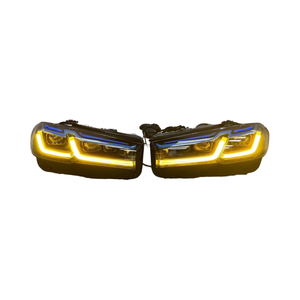 Altın göz mavi kaş LED farlar ile BMW 5 serisi (G30, G38) 18-23 modelleri için uygundur - Product Image 1