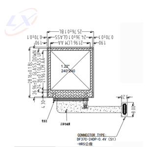 100% testato da 1.22 pollici IPS 240*240 Trasmissivo TFT ST7789V MCU interfaccia Piccolo schermo di Visualizzazione dello schermo a cristalli liquidi TFT lcd TFT - Product Image 2