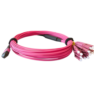 <strong>MTP</strong>/MPO OM4 Multimode Fiber Patch Cord 48-Core <strong>Trunk</strong> Cable with Fanout Breakout to 4xLC UPC for 100G QSFP28 Transceivers - Product Image 5