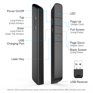 Penna puntatore Laser rosso per presentazione PowerPoint PPT Clicker - Product Image 2
