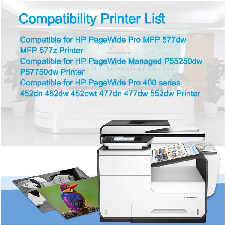 Cartucho de tinta compatible para HP 973X 970XL para HP PageWide Pro MFP 477dw cartucho de tinta 972XL 974X para cartuchos de tinta de impresora hp