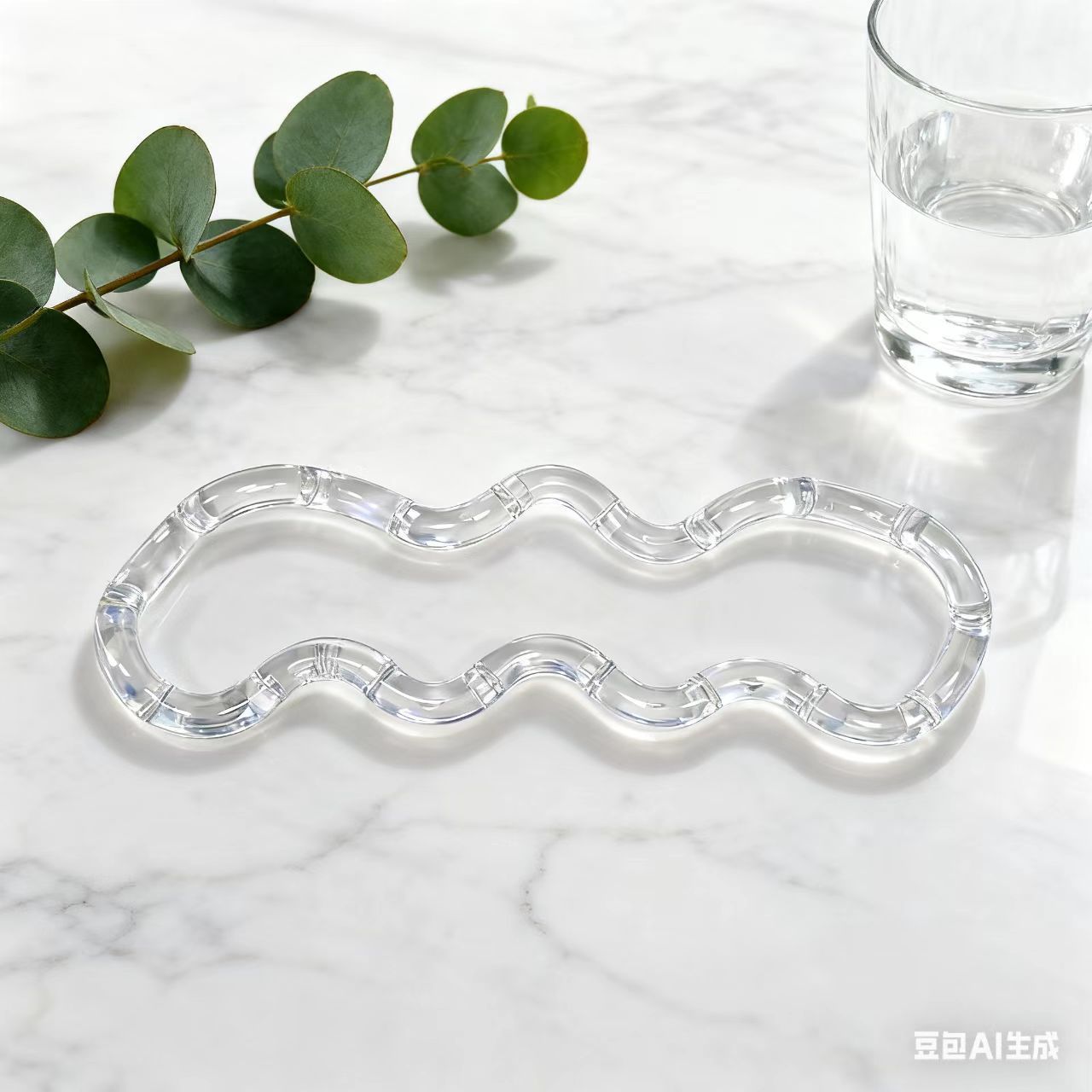 Opp transparent en cristal blanc