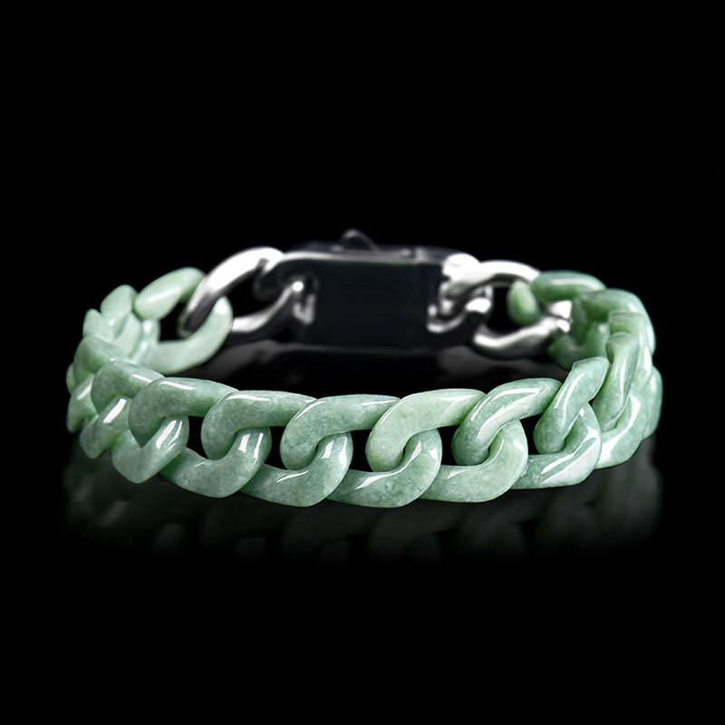 bean green bracelet 15-16cm