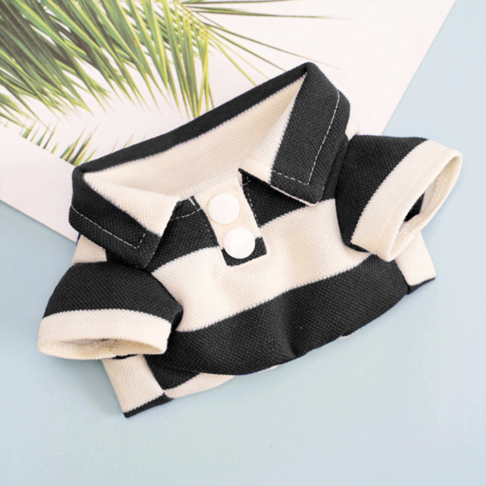 Polo rayé noir et blanc