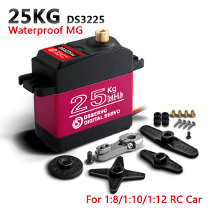 DSservo DS3225 dijital Servo 25KG yüksek tork Metal dişli su geçirmez Servo RC arabalar için/Robot/AGV endüstriyel otomasyon kontrolü - Product Image 2