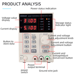 New Arrival KA3003D 30V 3A Constant Voltage Linear Lab LED Digital <strong>Programable</strong> Regulator Adjustable DC Power Supply - Product Image 2
