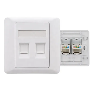 Tipo 86 1/2/4 porta piastra frontale RJ45 Computer telefono rete informazioni presa pannello tipo 86 piastra frontale - Product Image 1