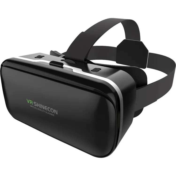 Bán Hot Shinecon VR g02ef + B01 xử lý điện thoại di động 3D thực tế ảo VR trò chơi Mũ bảo hiểm kính với tai nghe