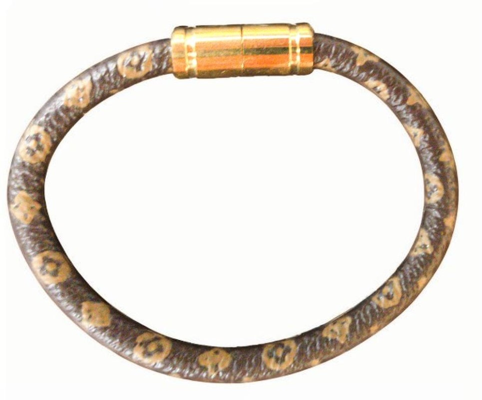Gold clasp four flowers 17cm