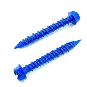 Blue Hex Head <strong>2.5</strong>&quot; Length 1/4&quot; Diameter Concrete <strong>Screw</strong> - Product Image 1