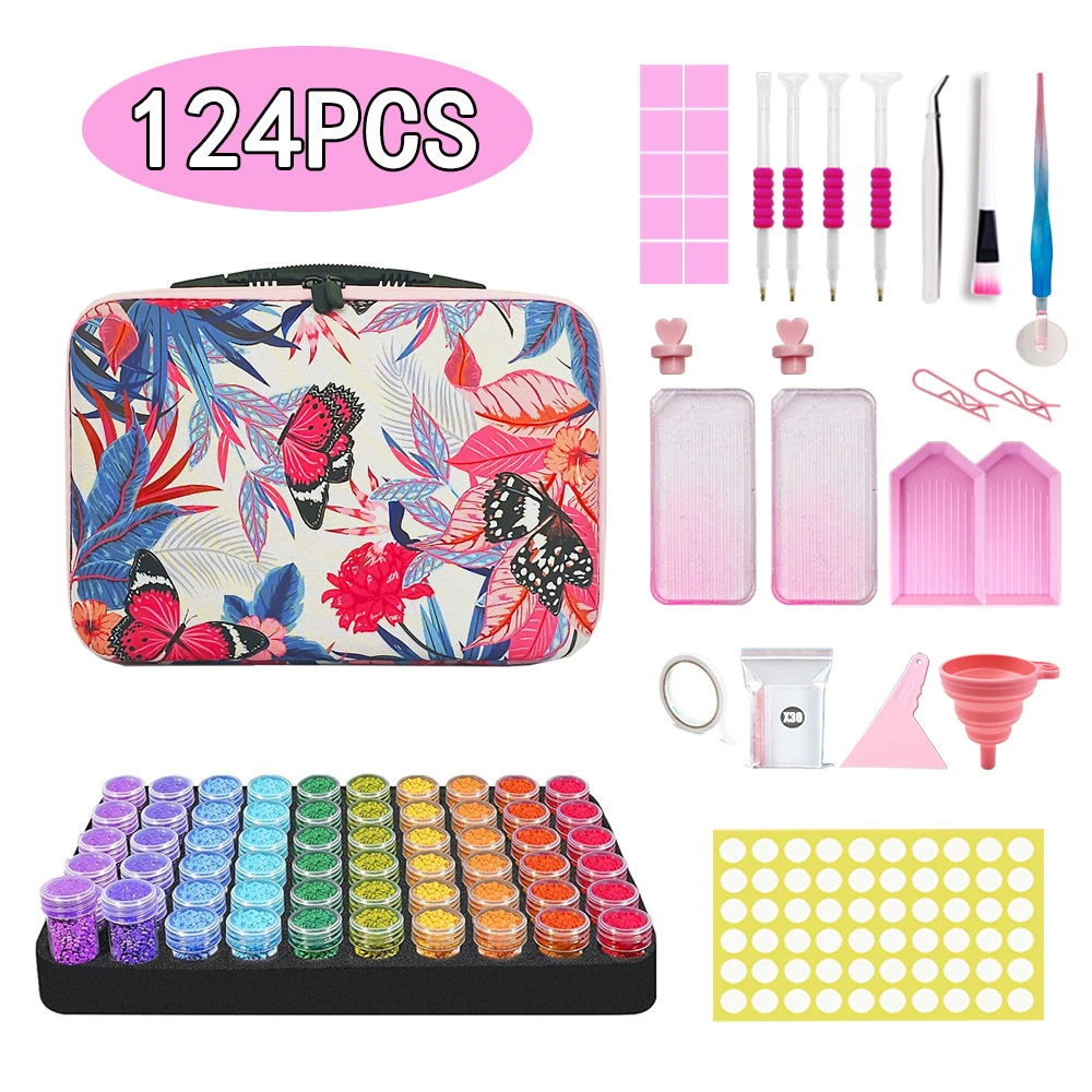Gradient Pink 124 PCS Butterfly #2