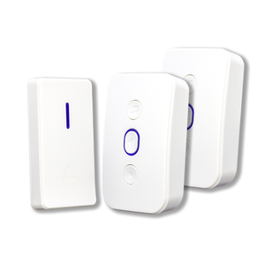 Wireless Smart Doorbell Set 2 Receivers Battery Button 38 Melodies 4-Level Volume LED <strong>Flash</strong> Smart Door Phones <strong>Memory</strong> <strong>Function</strong> - Product Image 1