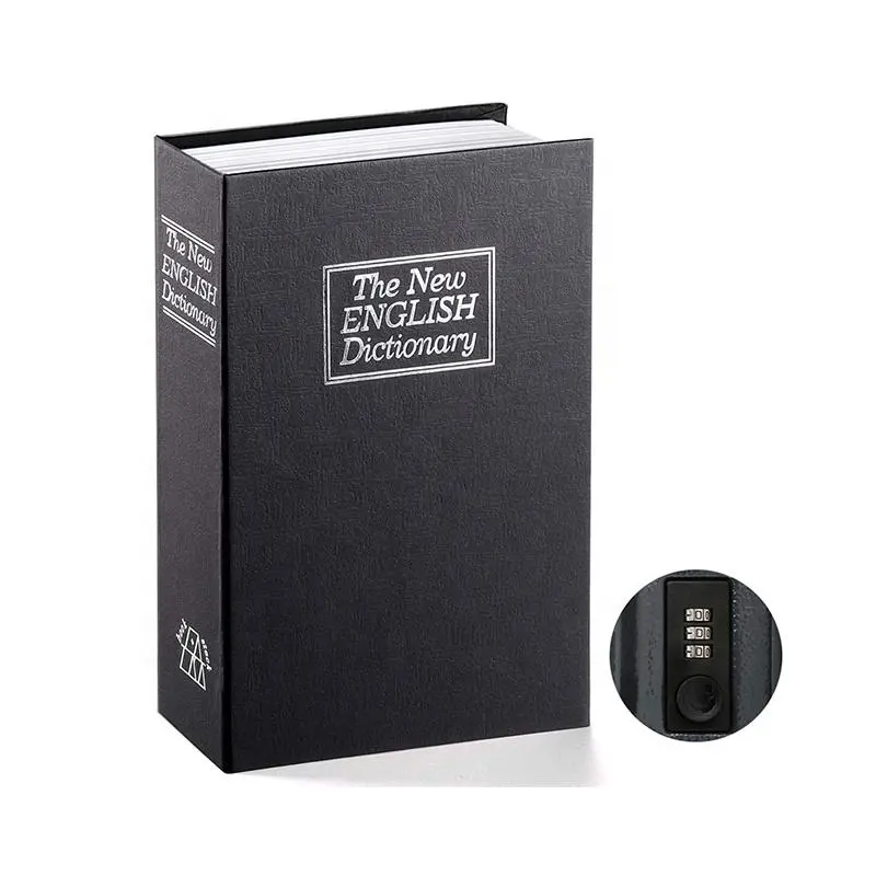Home Dictionary Diversion Metal Large Book Safe con lucchetto a combinazione