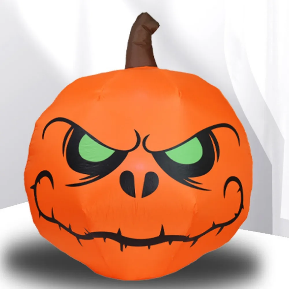 Venda quente Big Halloween Pumpkin Decorações Below Up White Ghost Outdoor Inflatables Para Venda