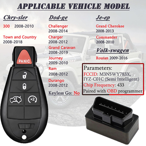 Herramienta de programador OBD Key Fob con botón de maletero 3 + 1, Chip electrónico de frecuencia 433, equipo de reparación de cuerpo J, modelo (J27 +)