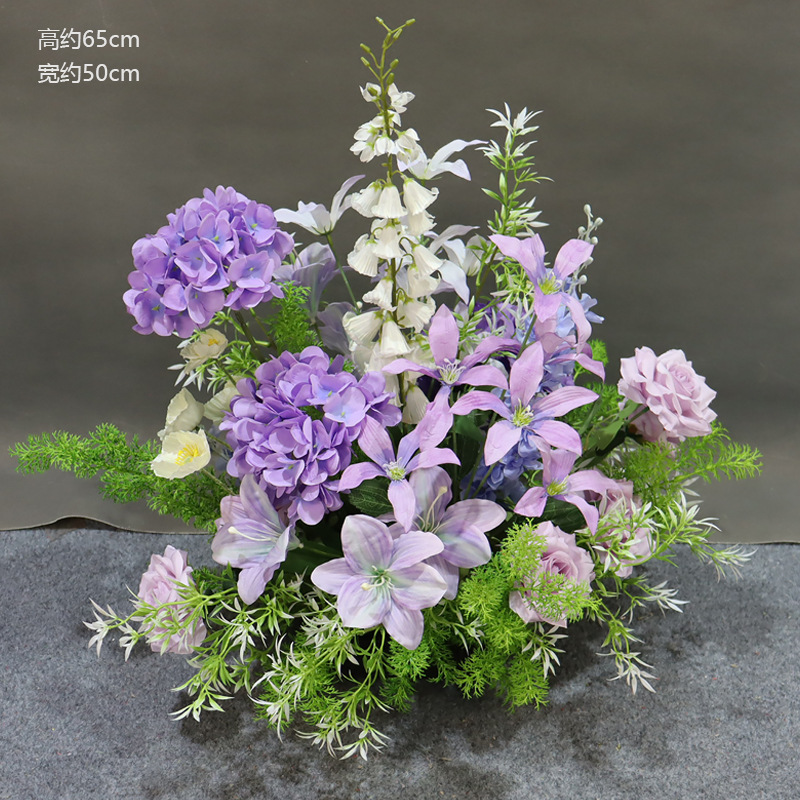 Forest purple garland potted flowers